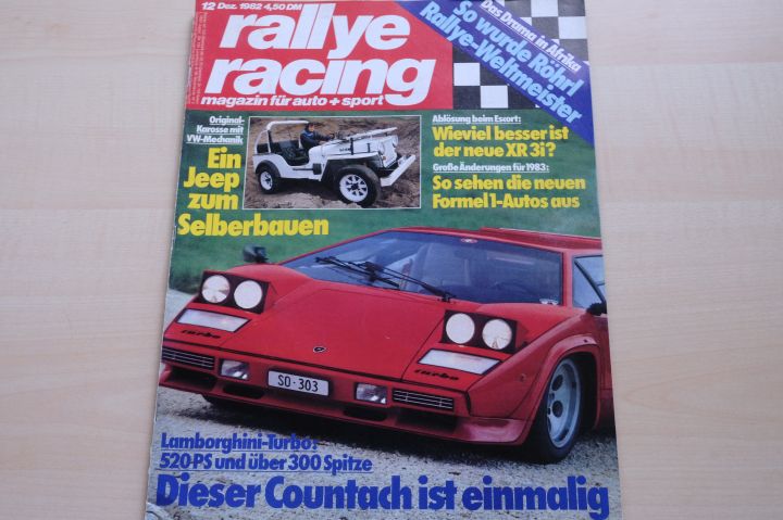 Deckblatt Rallye Racing (12/1982)